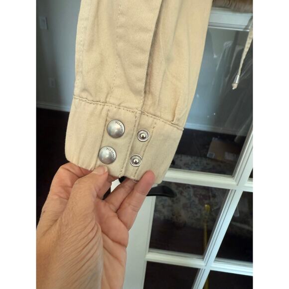 BlankNYC cropped Full Zip Twill Utility Jacket XS - Picture 7 of 13